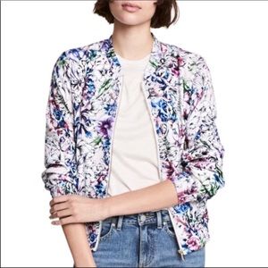 H&M Floral Bomber Jacket Size 8